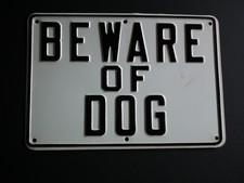 Beware of Dog- Heavy Duty Metal Sign-New