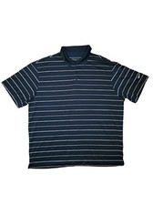 Nike Sportswear Dri-Fit Striped Polo Golf Shirt Navy Men's Size XL