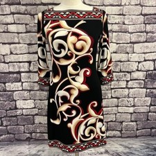 White House Black Market Knee Length Dress Size S Polyester & Spandex A-Line