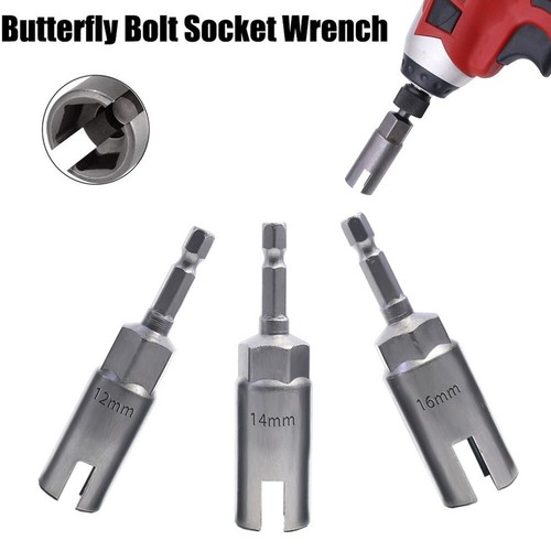 Wing Nut Driver Set Quickly Install Hurricane Shutters with 3pc Hex