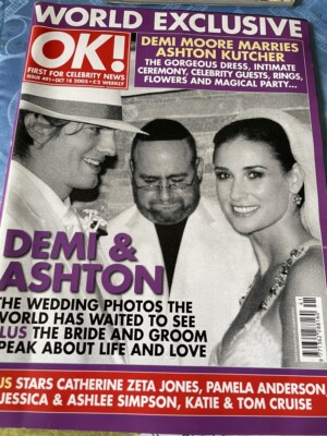 OK #491 Demi Moore Ashton Kutcher wedding Dannii Minogue Catherine Zeta Jones