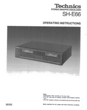 Technics SH-E66 Equalizer