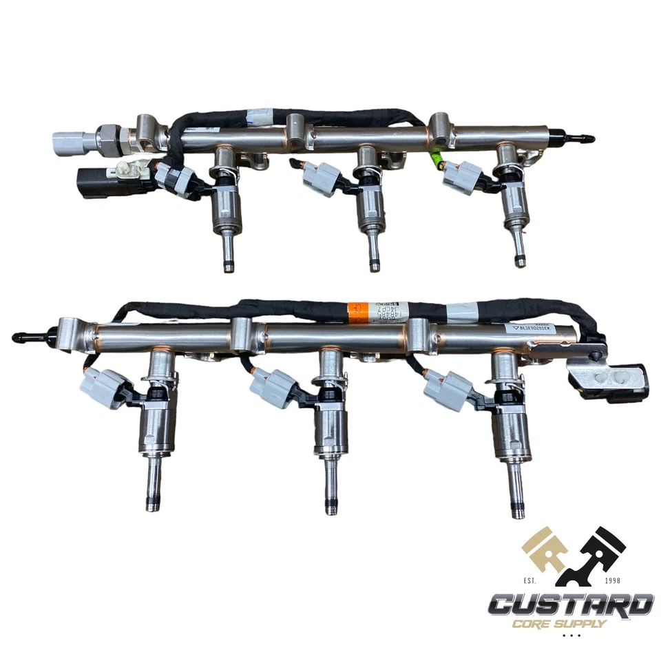 Ford 3.5L 3.5 Turbo EcoBoost Fuel Injector Rail Assembly & Injector 6 Set - Image 4 of 4