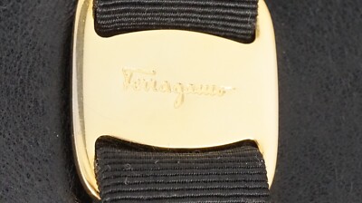 SALVATORE FERRAGAMO VINTAGE HANDBAG ORIGINAL BLACK 90s Soft Leather