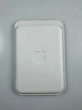 Original Genuine Apple Magsafe leather wallet engineering White support Find My