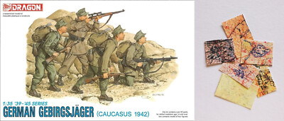 Dragon / German Gebirgsjäger (Caucasus 1942) + 6 Gefechtskarten im Maßstab 1:35