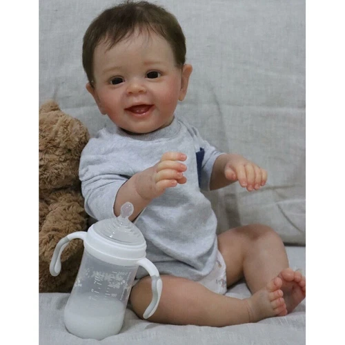 23'' Lifelike Reborn Babypuppe Neugeborenes Mädchen Boy Baby Doll Gifts - Bild 10 von 10