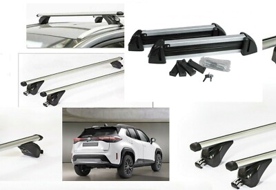 Barre Portatutto Tetto Per Skoda Karoq 2017-2025 - Grigio Alluminio Anodizzato, 2 Barre, Portata 75kg In Movimento - Compatibile Con Modelli Con Attacchi Originali