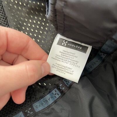 Rare Haglofs Gore Tex Pro Shell Recco Jacket Blue Black Women's