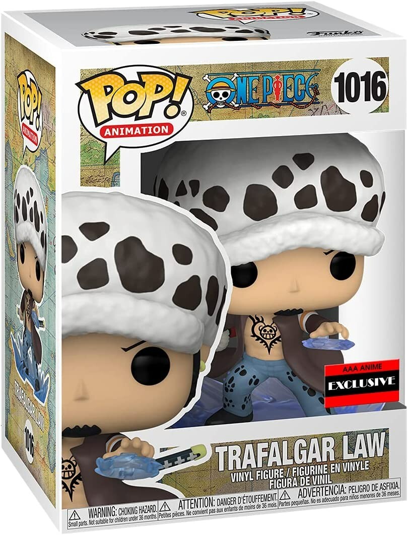 Funko Pop #1016 One Piece Trafalgar Law AAA Exclusive USA IN Funko Pop #1016 One Piece Trafalgar Law AAA Exclusive USA IN