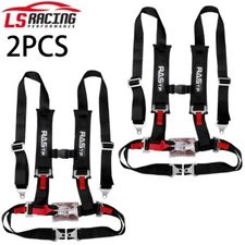 1 Pair Black Universal 4-Point RASTP Car Auto Racing Sport Belt Harness Strap US