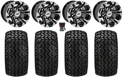 GTW Specter 10'' Golf Wheels Machined 20'' Sierra Sport Tires Yamaha