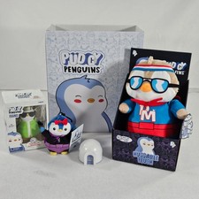 Pudgy Penguins Plush Toy Set Figure Box Clip & Accessories Bundle