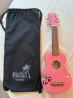 Hola! HM-21CP Music Ukulele for Adults & Kids - 21" Pink Soprano Ukulele.