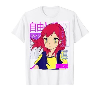 Anime 90s Lofi Japanese Kawaii 80s Aesthetic Japan T-Shirt from JP