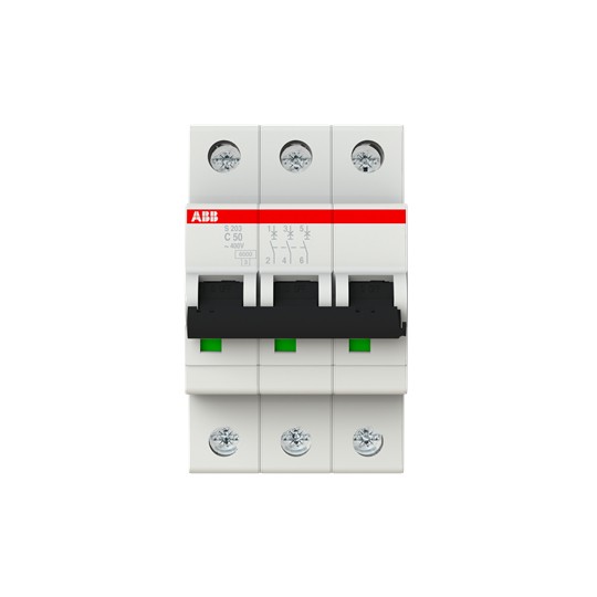 4055222 ABB S203-C63 Sicherungsautomat 6kA 63A C 3p (2CDS253001R0634)