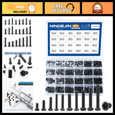 650 PCS Laptop Screw Kit - Replacement Miniature Screws for Notebook & PC, M1.4-