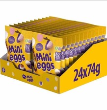 Cadbury Mini Eggs 24× 74g Solid Milk Chocolate NEW 2026 Easter Treat Share Bag