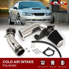 Chrome Cold Air Intake Induction + Filter For 1999-2004 Ford Mustang Base 3.8 V6
