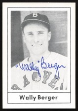 Wally Berger Signed 1978 Grand Slam Card #20 Boston Braves