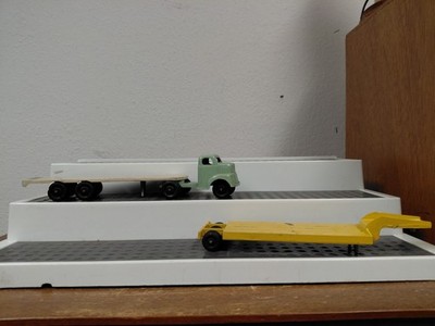 Ralston Toy Truck Set Three (3) Pc Two (2) Flatbeds One (1) Cab VGUC