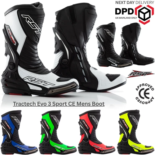 RST TRACTECH EVO III SPORT CE MENS Motorcycle Motorbike Sports Racing Boots