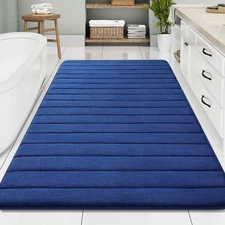 Buganda Memory Foam Bath Mat, 70 x 46, Ultra Soft and Non-Slip Bathroom Rugs,...