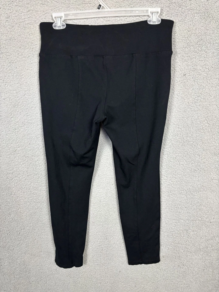 Pantalones para mujer Style & Co tiro medio punto con control de barriga grandes negros nuevos sin etiquetas Foto 3 de 4