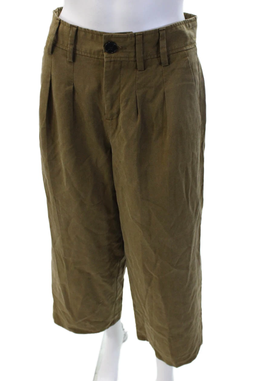 Banana Republic Unisex Khaki Capri Pants Brown Size 4