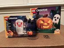 NISB Lego Creator Halloween Lot of 2 - Luminous Ghost 40772  Pumpkin 40697