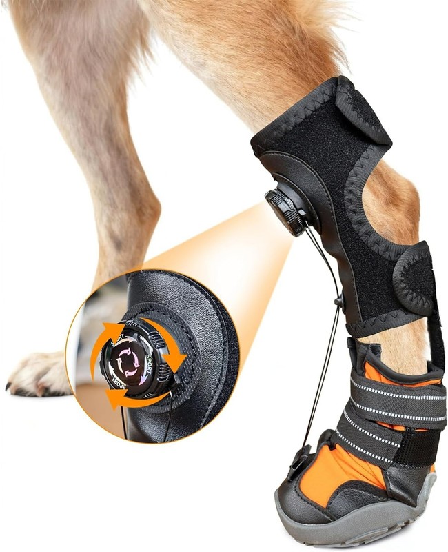 YAQUHO No Knuckling Brace for Large Dogs - Drop Foot Support NIB XL C0329
