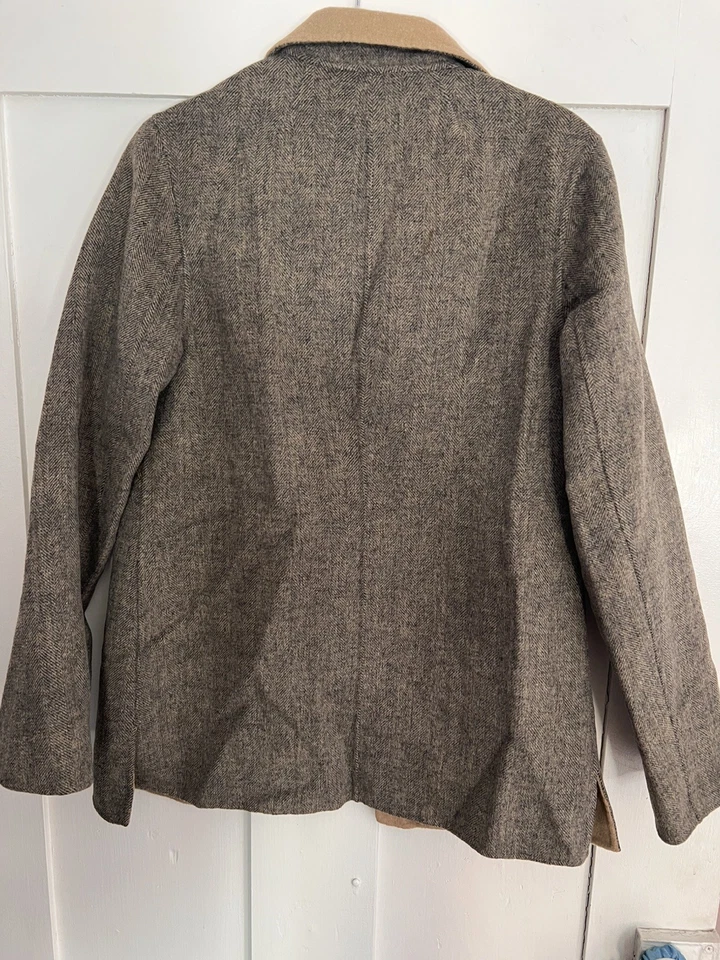 Chaqueta Blazer Vintage Pendleton Mujer S Lana Marrón Camel Imperfección  Foto 3 de 4