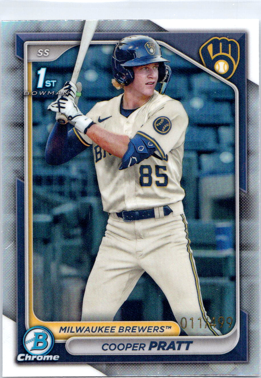 2024 Bowman Chrome Prospects Cooper Pratt #BCP-137 Refractor /499