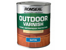 Ronseal Outdoor Varnish Satin 250ml Paint Clear Waterproof Protection