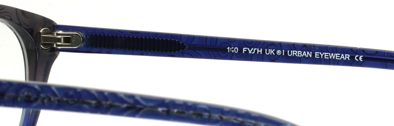 FYSH 3562 661 Grey Blue Womens Semi Cat Eye Full Rim Eyeglasses 53-16-140 B:38