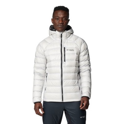 Jacken Herren, Columbia Arctic Crest Down Hooded Jacket, Grau