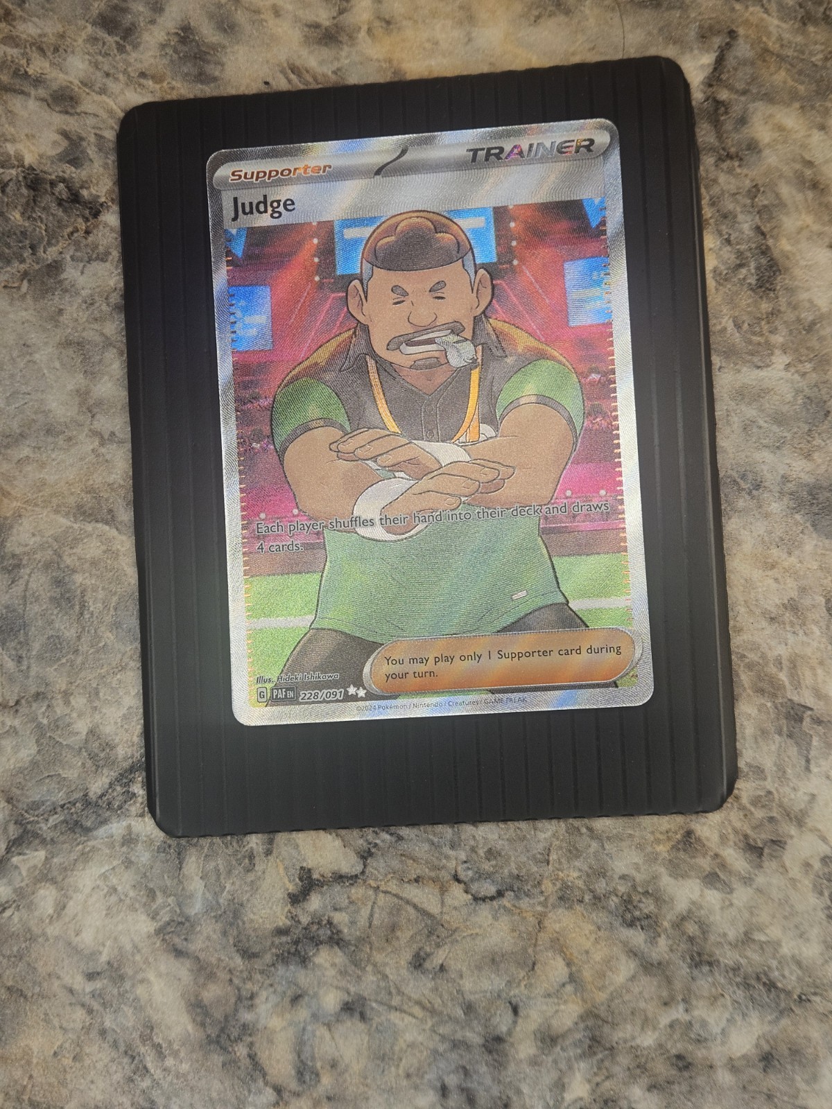 Pokemon Judge Full Art Paldean Fates PAF 228/091 Near Mint English