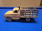Vintage Tonka Farms Stake Truck Pressed Steel Tonka Truck Tan 1958 - 1961.