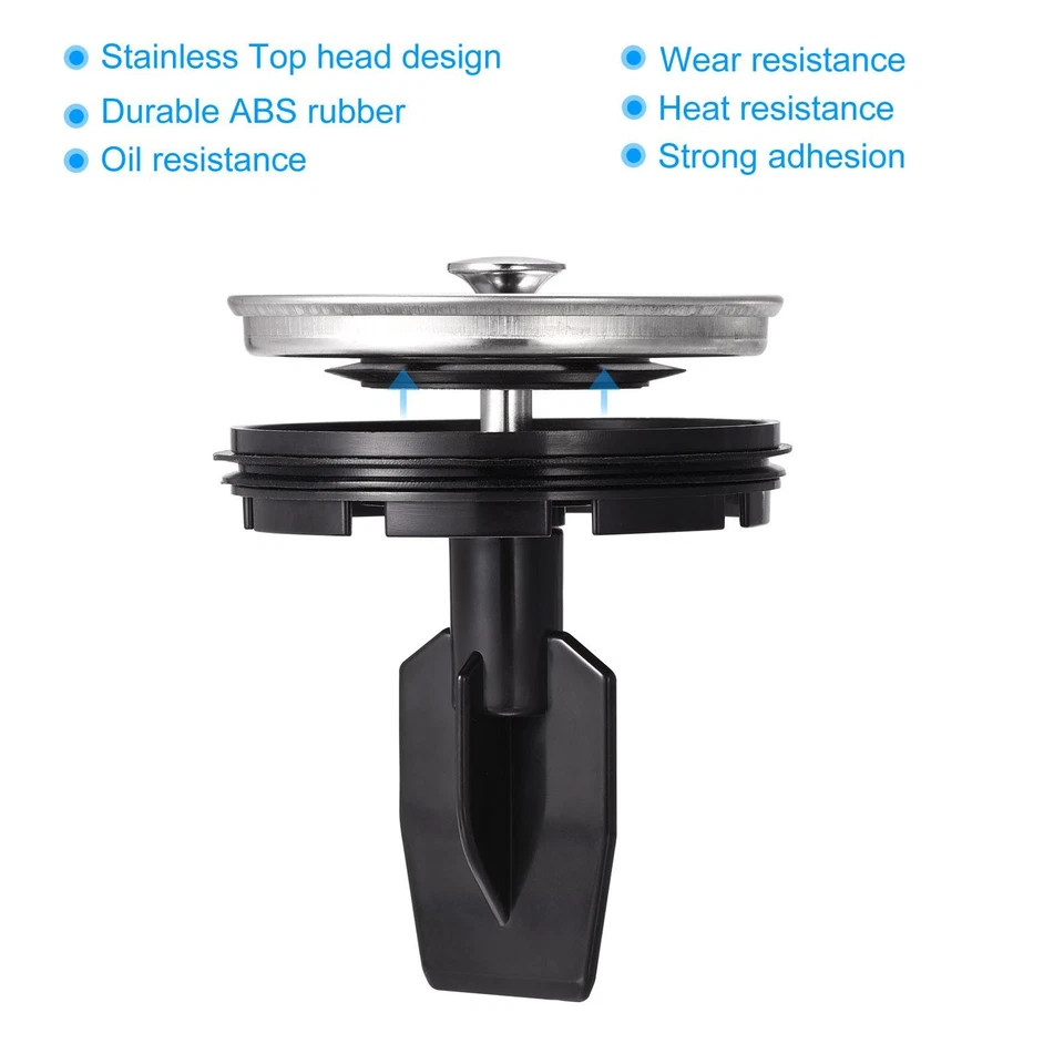 Garbage Disposal Strainer Cover Water Stopper, Fits for the Sink 3.38 Inch Foto 3 de 4