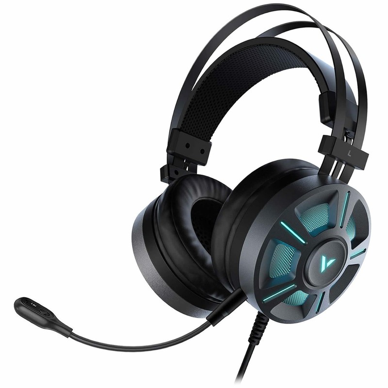 RAPOO Over-Ear USB Gaming Headset RGB Surround Sound PC Laptop Wired Headphones