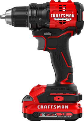 V20 BRUSHLESS RP Compact Drill/Driver, Variable Speeed Trigger, Built in LED, In