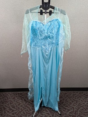 Prestige Elsa Costume Disney Frozen Halloween Fancy Dress Women's Size 18-20