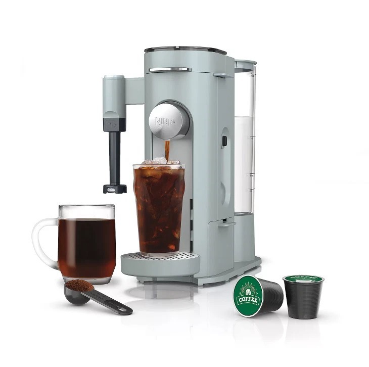 Ninja 3-Cups Single Serve Coffee Maker, Glacier Blue (PB051G