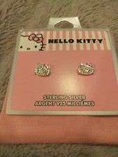 Hello Kitty - Claire's Accessories - Ear Rings - 925 Sterling Silver - NEW
