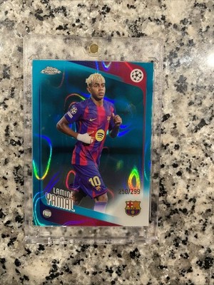 Lamine Yamal 2025-26 Topps Chrome Uefa UCC Teal Lava Refractor /299 Barcelona