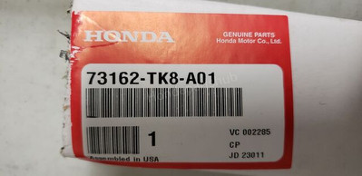 Honda 73162TK8A01 Genuine OEM Factory Original Side Molding for