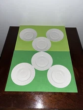 Gibson Designs Regalia White Saucer Set of 6 EUC 