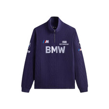 Kith X BMW Collaboration FW24 Logo Letter Stand Collar Long Sleeve Sweatshirt