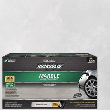Rust-Oleum 306321 RockSolid Polycuramine Marble Mountain White Floor Coating Kit