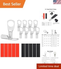 10PCS 10 Gauge Wire Connectors with Heat Shrink Tubing, Battery Terminal Ends...